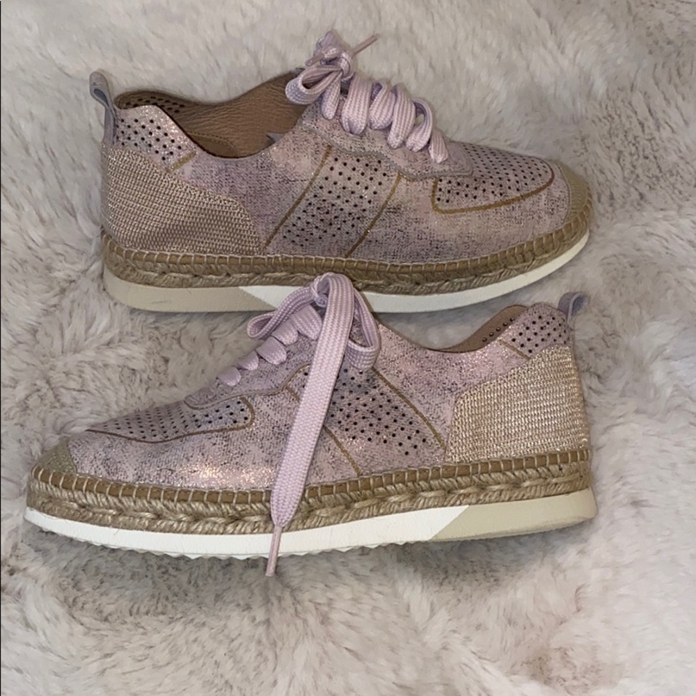 KANNA PINK IRIDESCENT Espadrille Sneakers - Picture 3 of 10